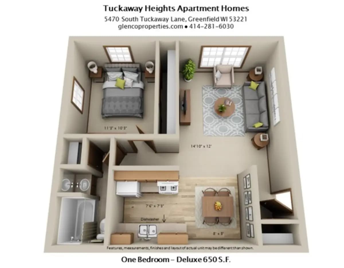 Tuckaway Heights Apartments - Apartment - 3