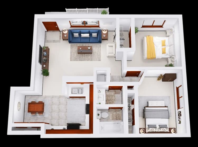 undefined apartments for rent - image - riverwood 2 bed 1 bath lower.webp