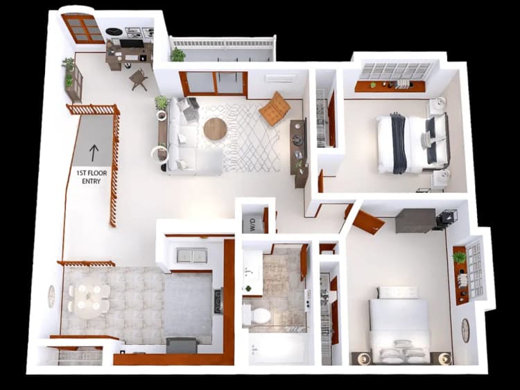 undefined apartments for rent - image - rvs 2 bed den 1 bath upper.webp