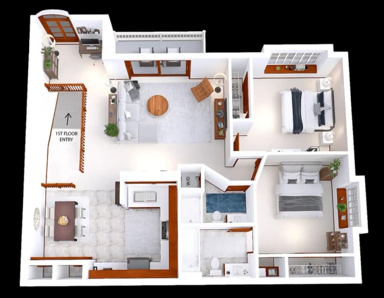 undefined apartments for rent - image - rvs 2 bed den 2 bath upper.webp