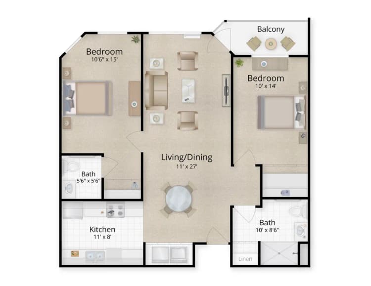 undefined apartments for rent - image - LT_IL_AspenGroves_2BR-C_2b2b_996_stagedLarge.jpeg